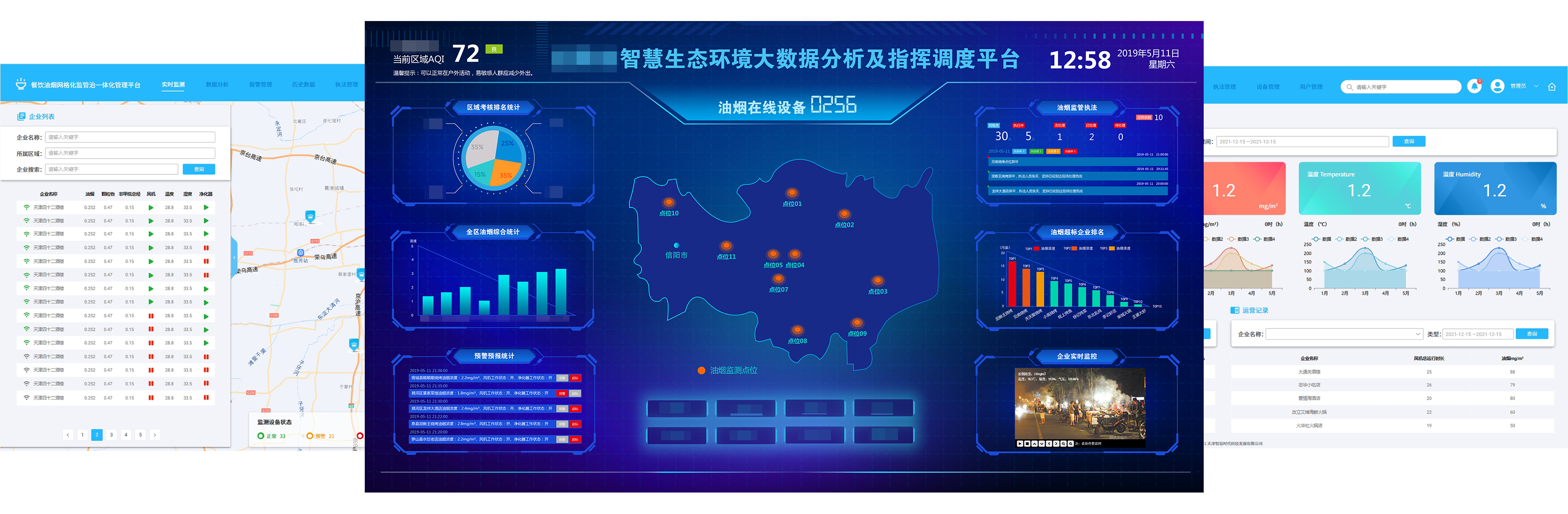 油烟在线监测系统平台